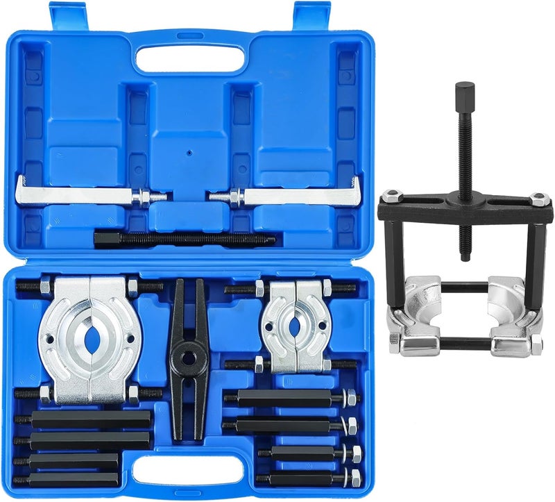Acymner 14PCS Bearing Separator Puller Set | Heavy Duty 5-Ton Capacity Bearing Puller Set, Wheel Hub Axle Puller Set, 2" and 3" Bearings Splitters Puller Kit - Image 1